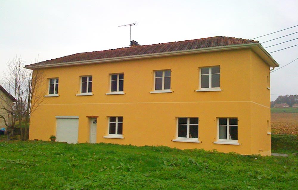 Ravalement des façades d’une maison à Orthez